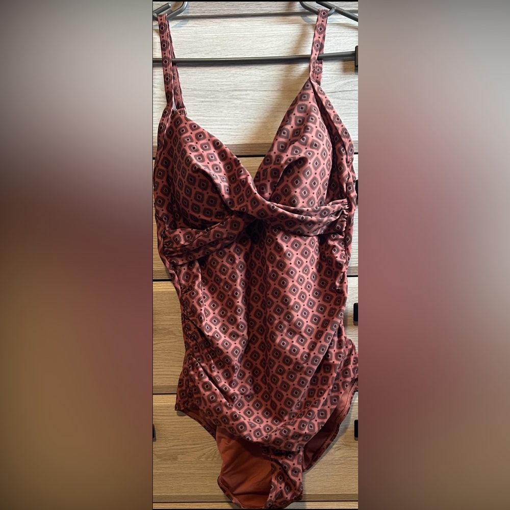 La Vie En Rose Brown One Piece Swim Suit